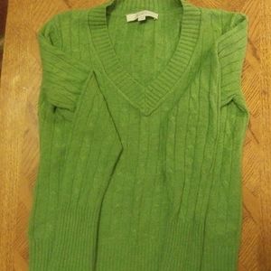 AnnTaylor Loft pistachio wool blend swtr